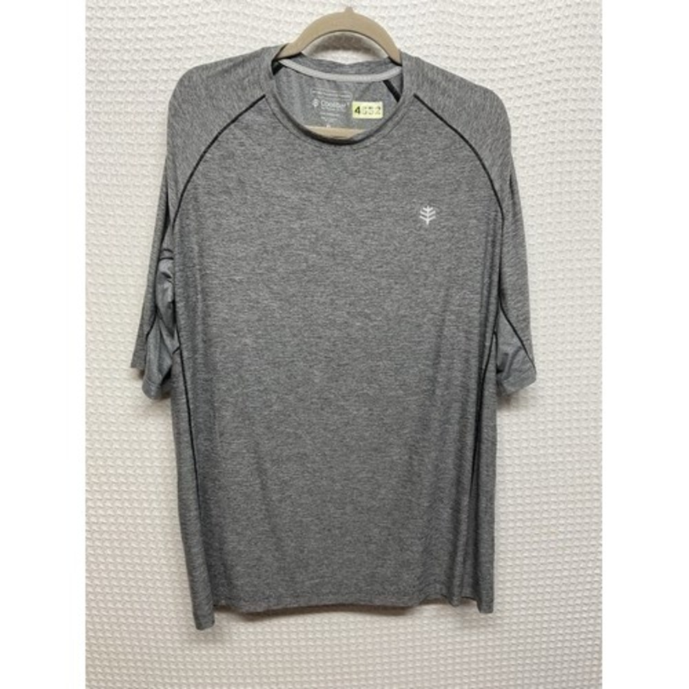 NWOT Coolibar UPF50+ Gray Performance Short Sleeve T-Shirt Men XL Thailand